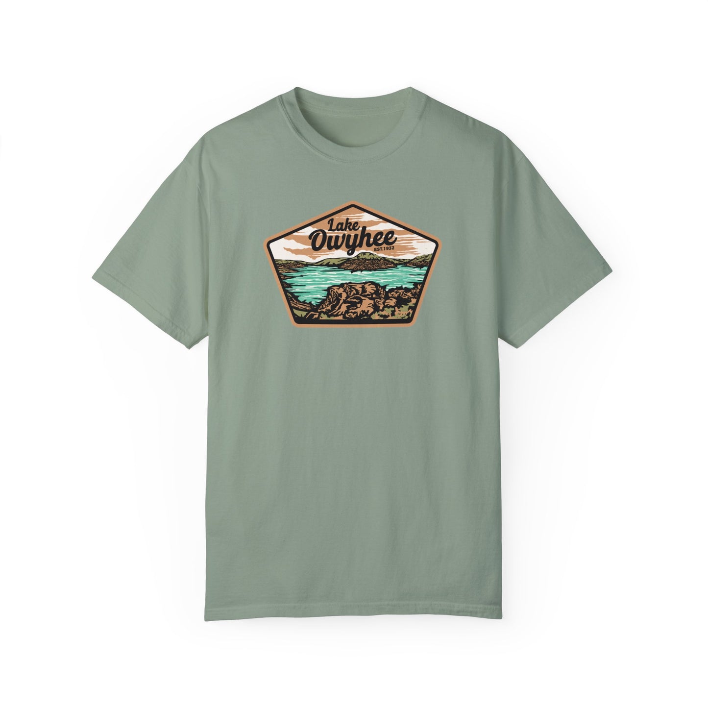 Lake Owyhee Patch Unisex Garment-Dyed T-shirt