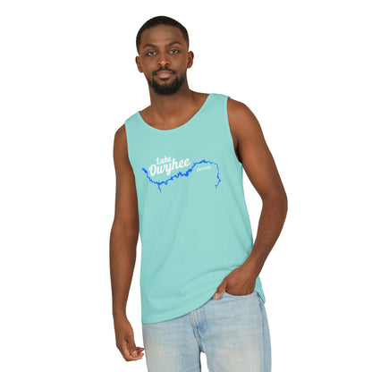 Lake Owyhee Outline Unisex Garment-Dyed Tank Top