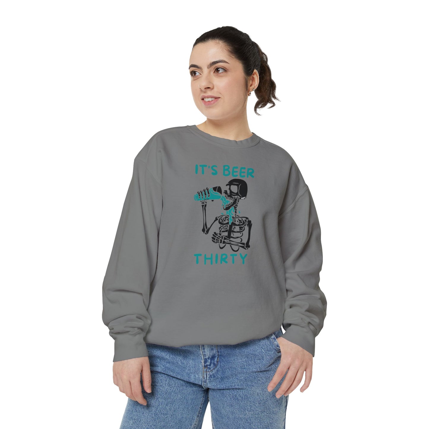 Beer Thirty Unisex Garment-Dyed Sweatshirt