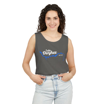 Lake Owyhee Outline Unisex Garment-Dyed Tank Top