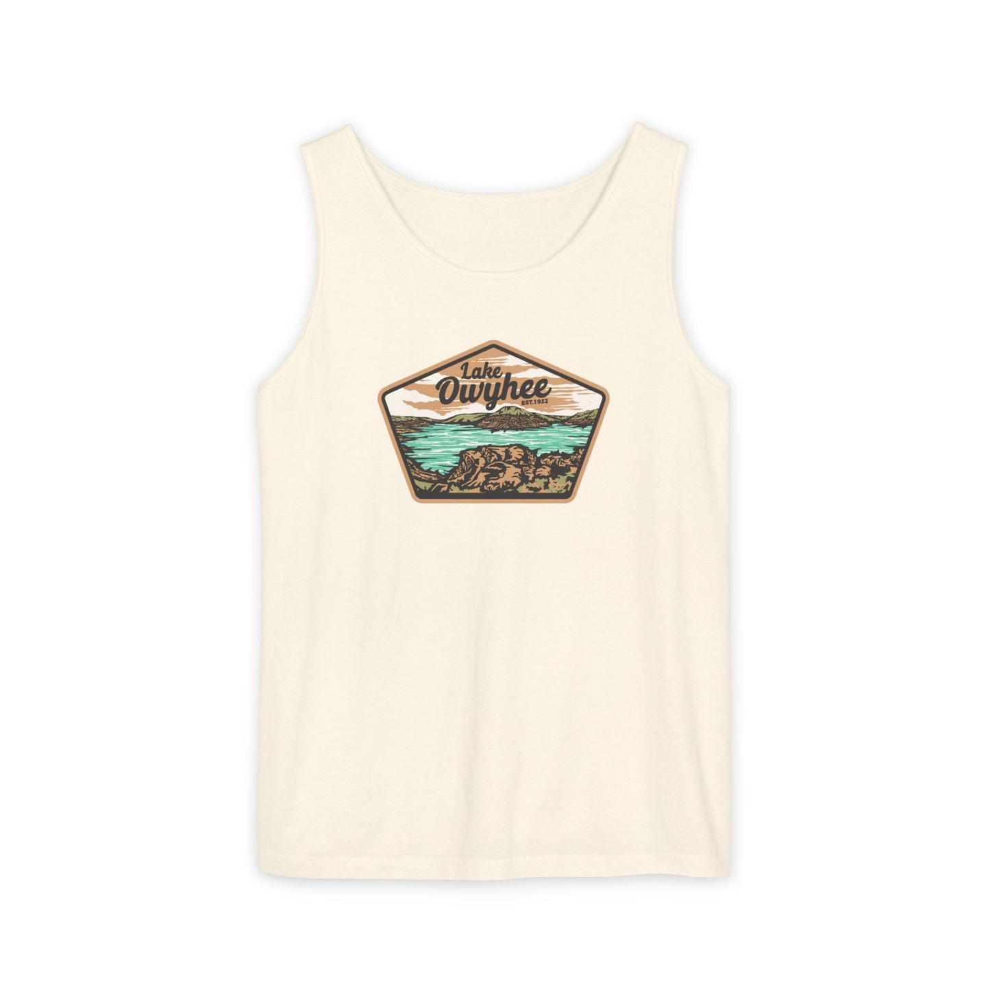 Lake Owyhee Patch Unisex Garment-Dyed Tank Top