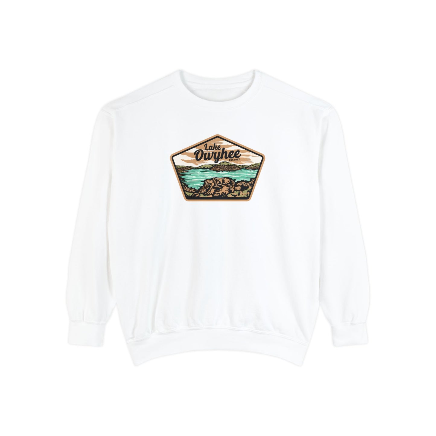 Lake Owyhee Patch Unisex Garment-Dyed Sweatshirt