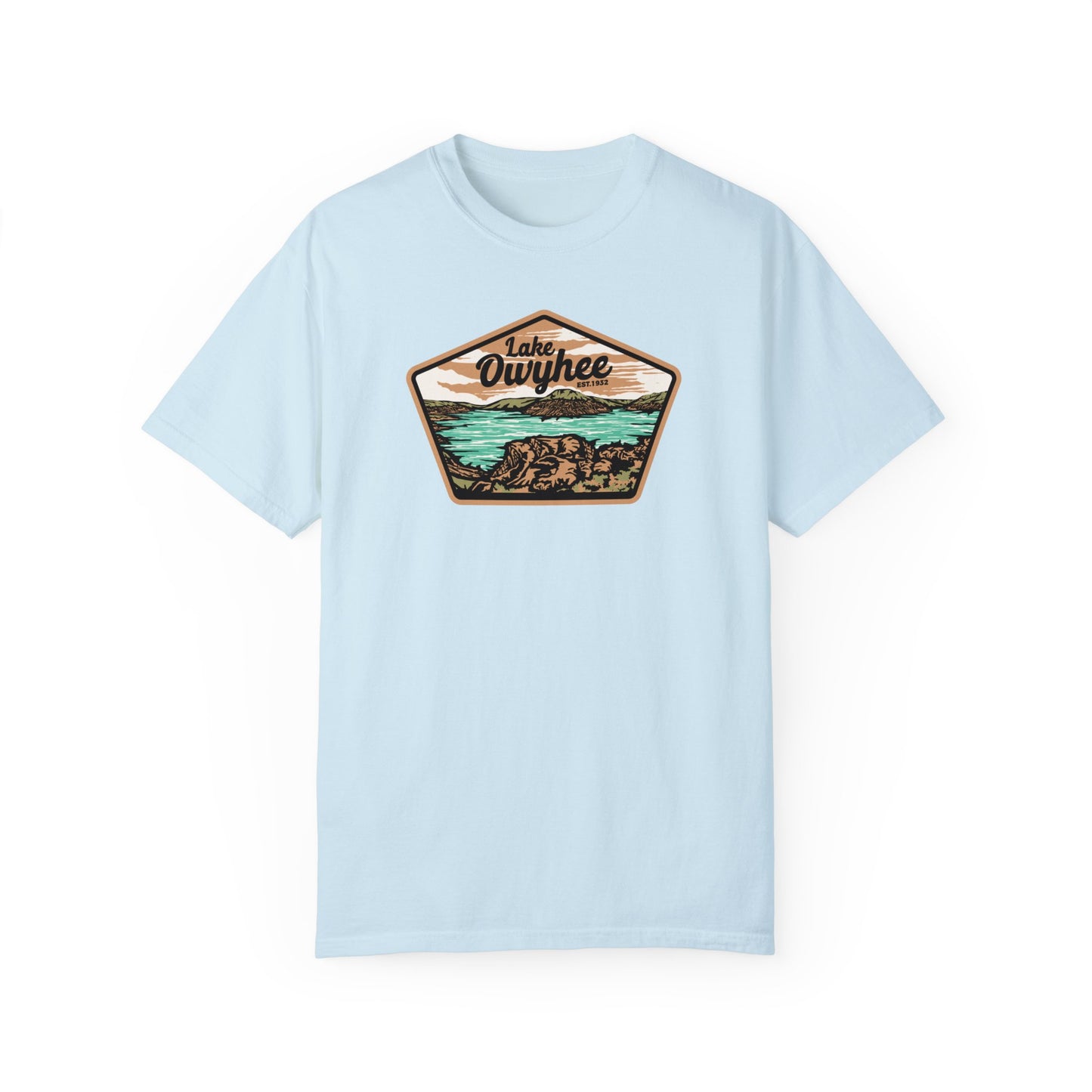 Lake Owyhee Patch Unisex Garment-Dyed T-shirt