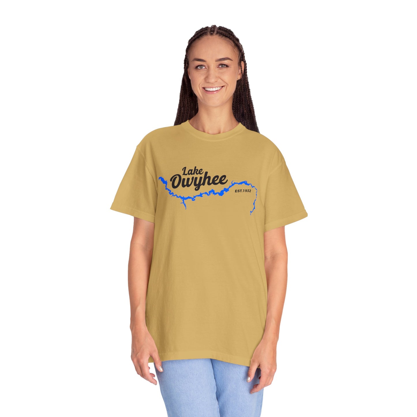 Lake Owyhee Blue Lake Unisex Garment-Dyed T-shirt