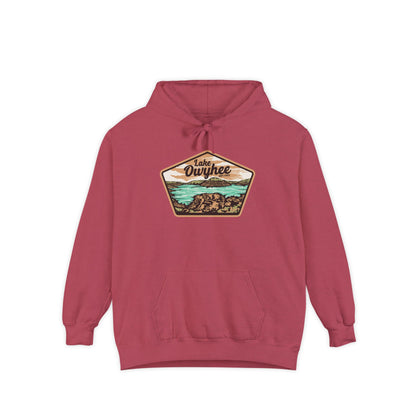 Lake Owyhee Patch Unisex Garment-Dyed Hoodie