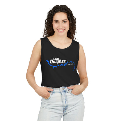 Lake Owyhee Outline Unisex Garment-Dyed Tank Top