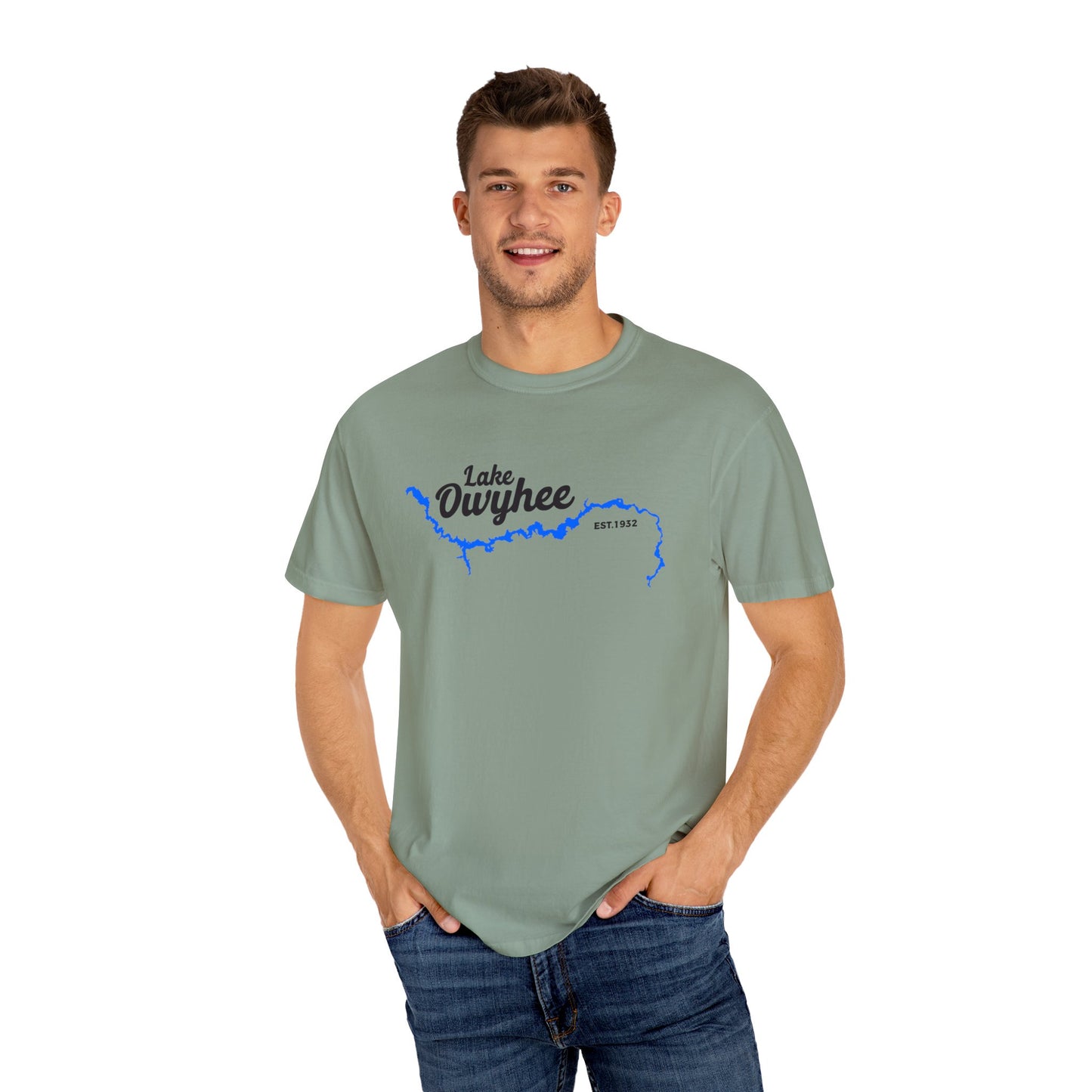 Lake Owyhee Blue Lake Unisex Garment-Dyed T-shirt