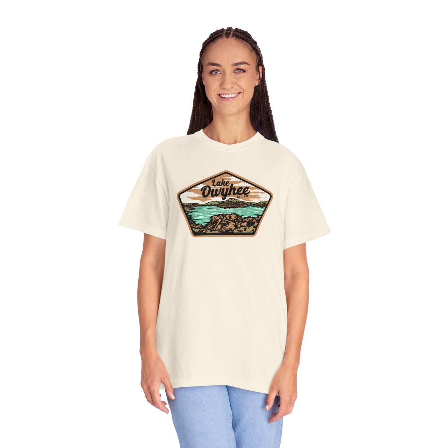 Lake Owyhee Patch Unisex Garment-Dyed T-shirt