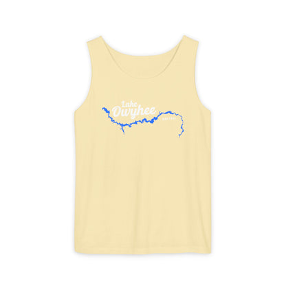 Lake Owyhee Outline Unisex Garment-Dyed Tank Top