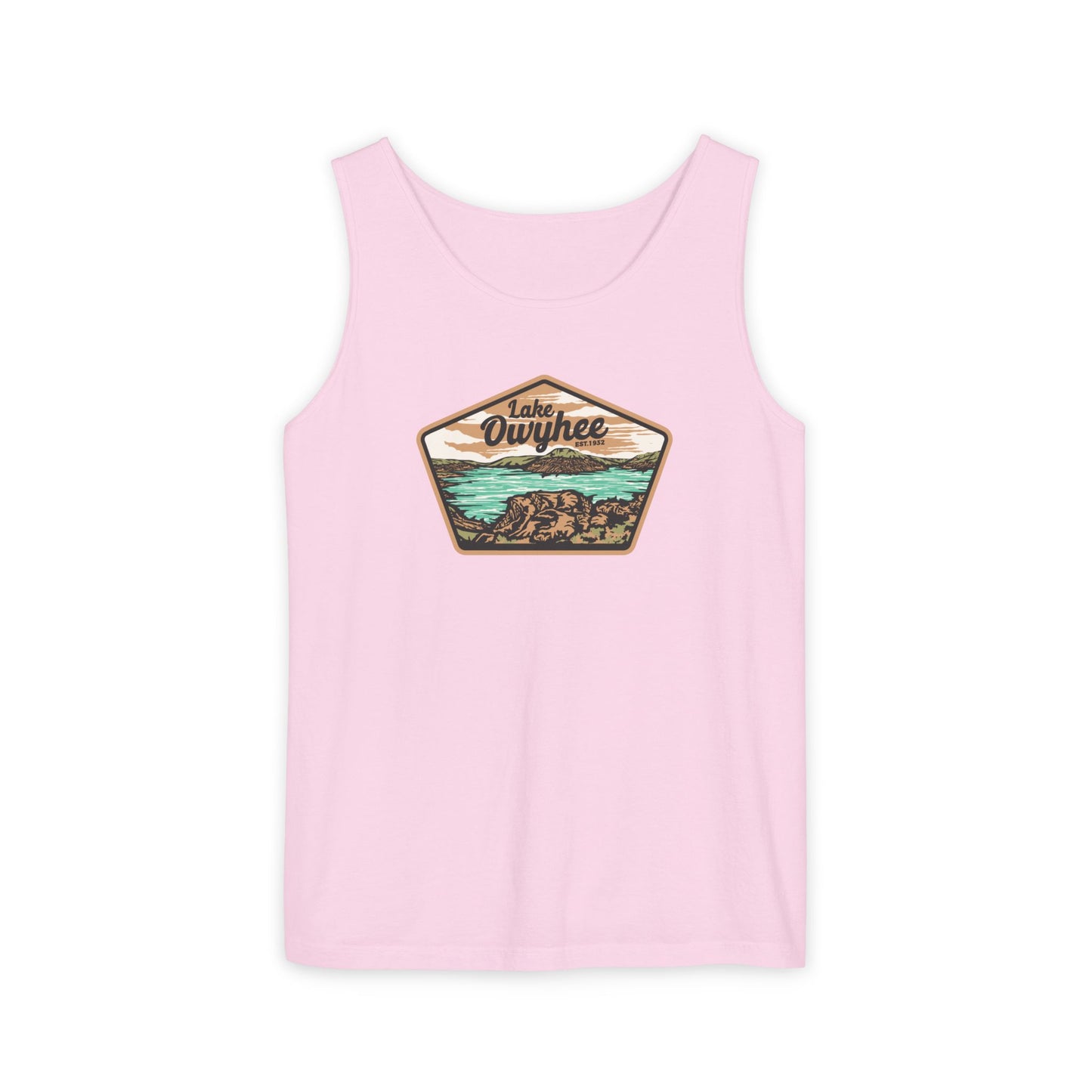 Lake Owyhee Patch Unisex Garment-Dyed Tank Top