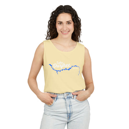 Lake Owyhee Outline Unisex Garment-Dyed Tank Top