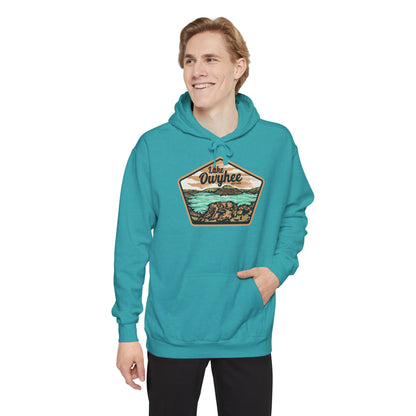 Lake Owyhee Patch Unisex Garment-Dyed Hoodie