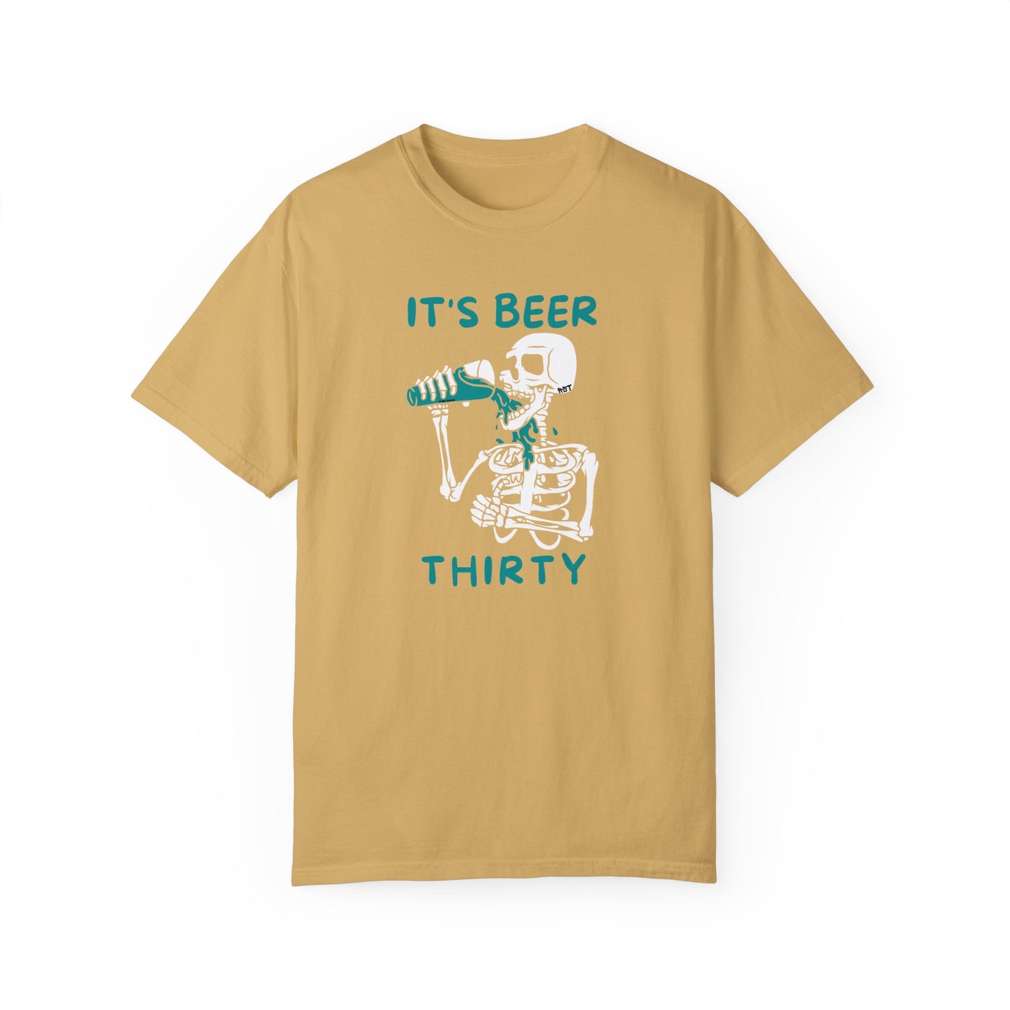 White Beer Thirty Unisex Garment-Dyed T-shirt