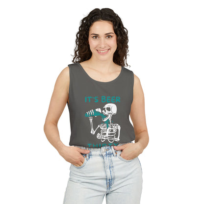 Beer Thirty Unisex Garment-Dyed Tank Top