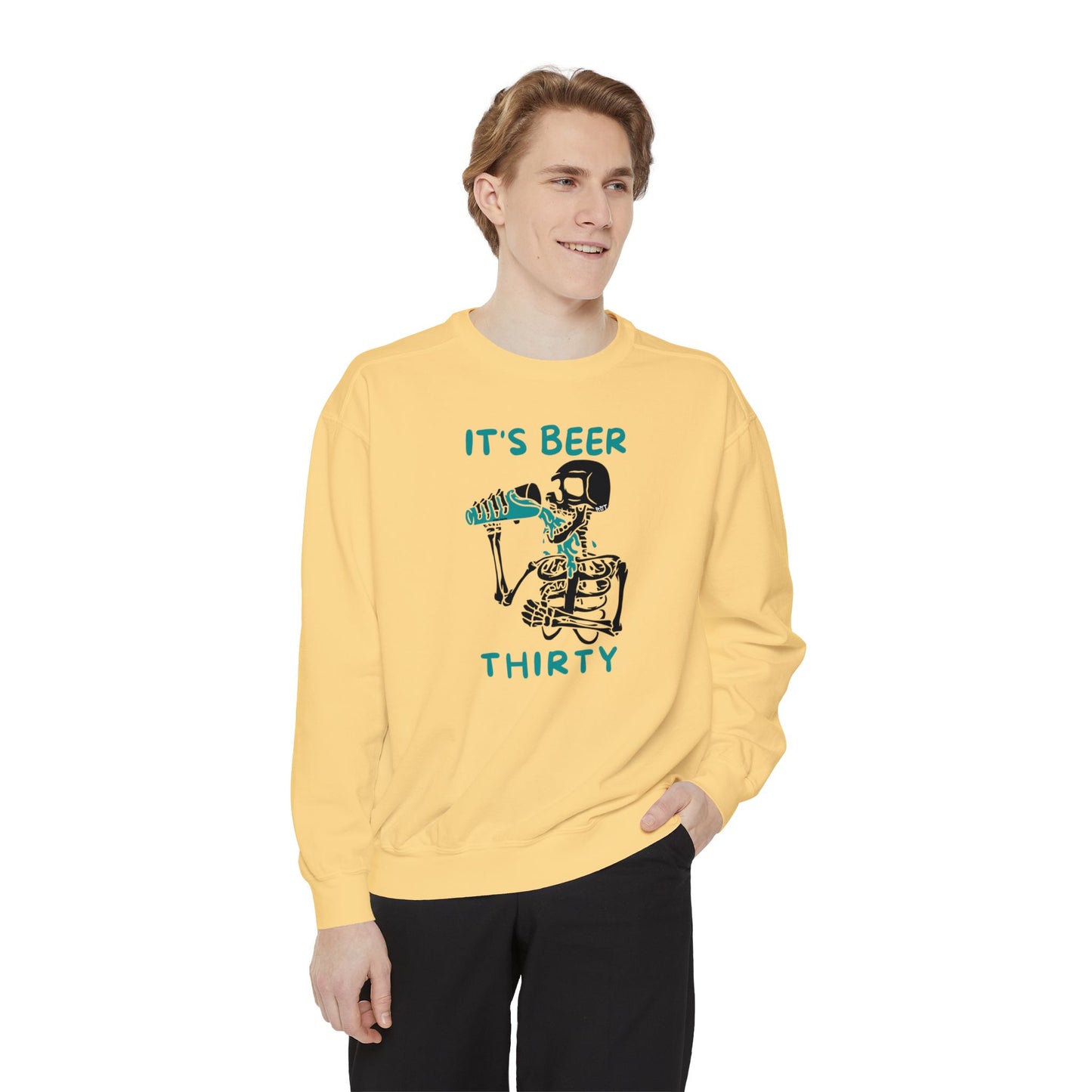 Beer Thirty Unisex Garment-Dyed Sweatshirt