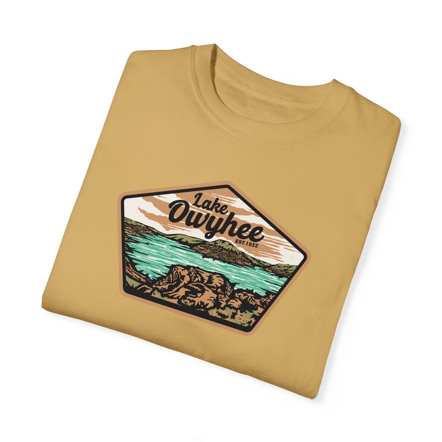 Lake Owyhee Patch Unisex Garment-Dyed T-shirt