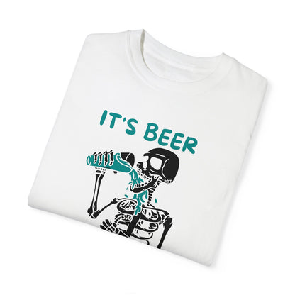 Black Beer Thirty Unisex Garment-Dyed T-shirt