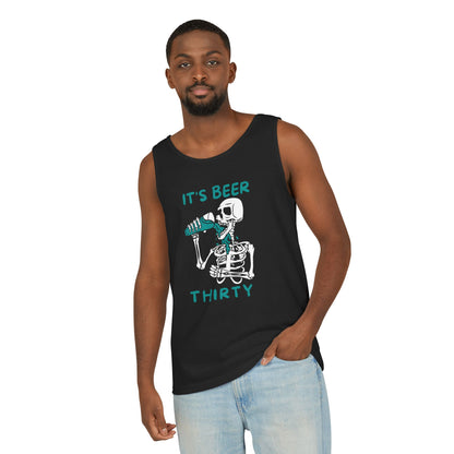 Beer Thirty Unisex Garment-Dyed Tank Top