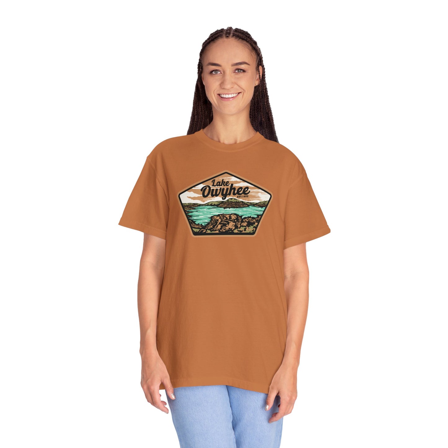 Lake Owyhee Patch Unisex Garment-Dyed T-shirt