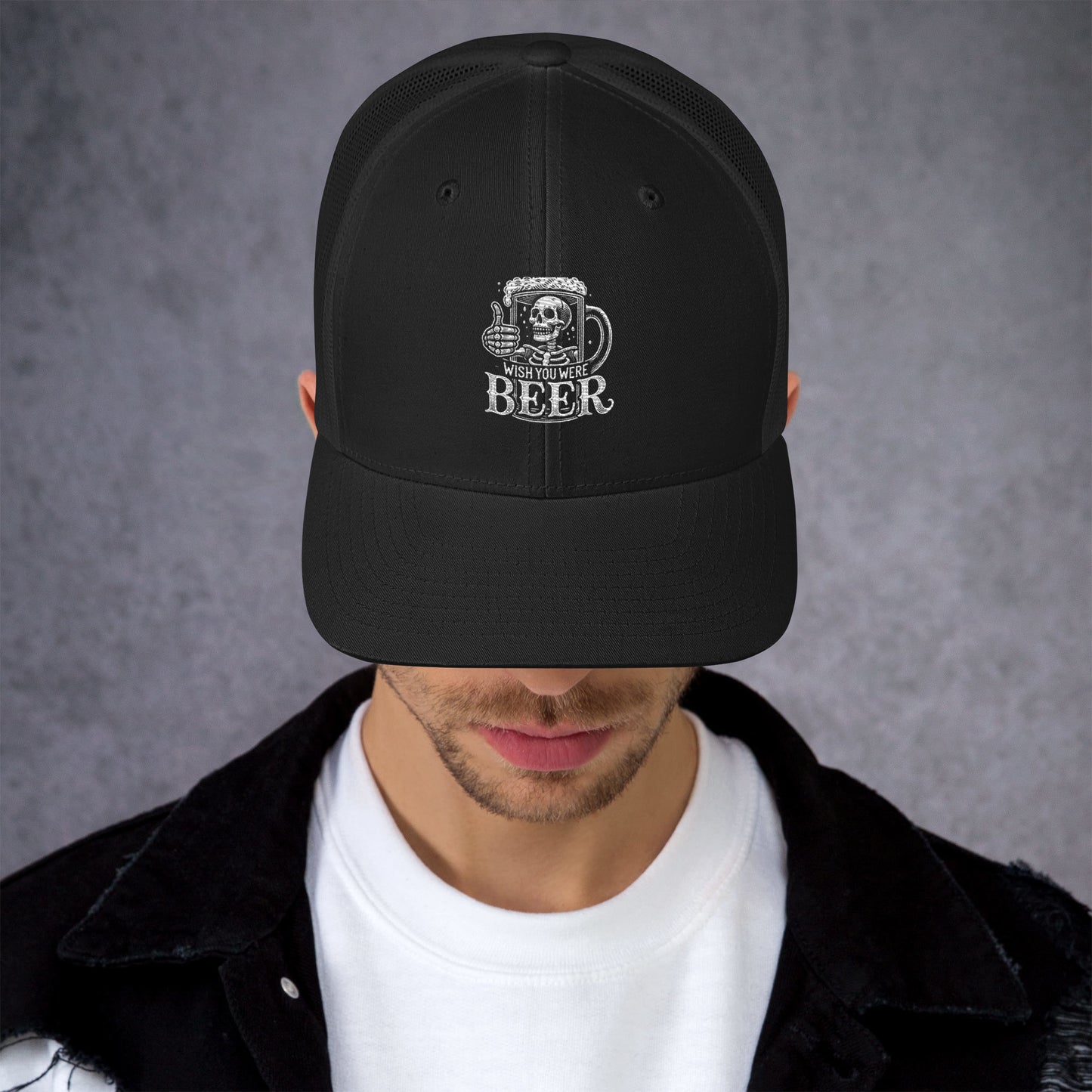 Wish You Were Beer Trucker Cap