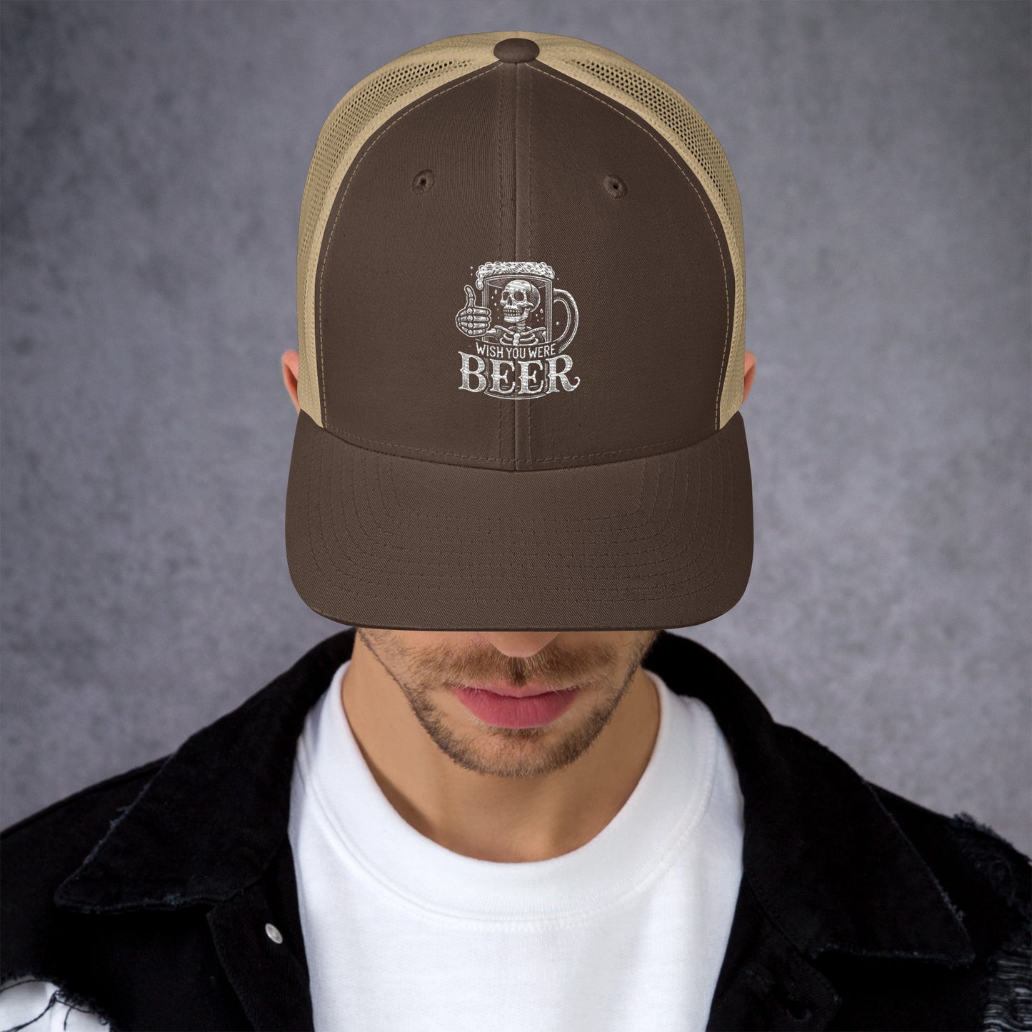 Wish You Were Beer Trucker Cap