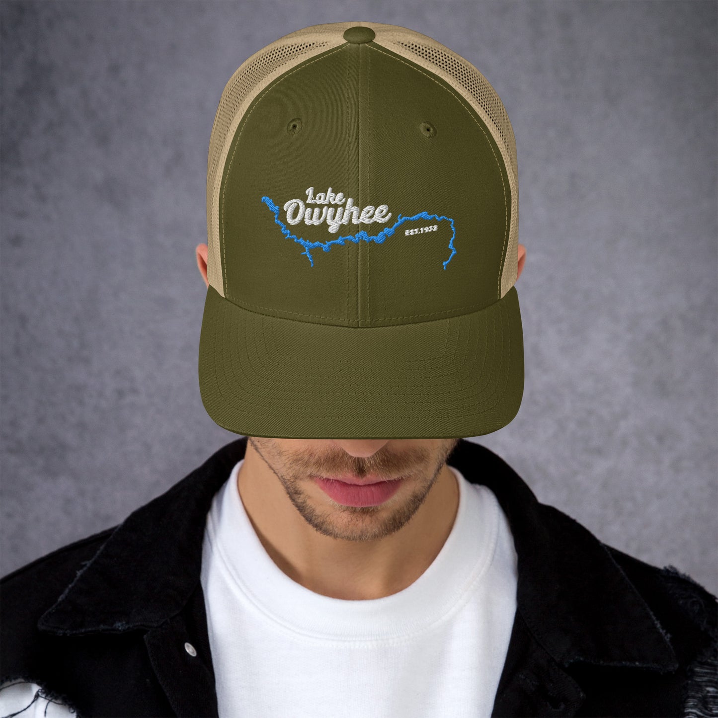 Lake Owyhee Trucker Cap White Lake